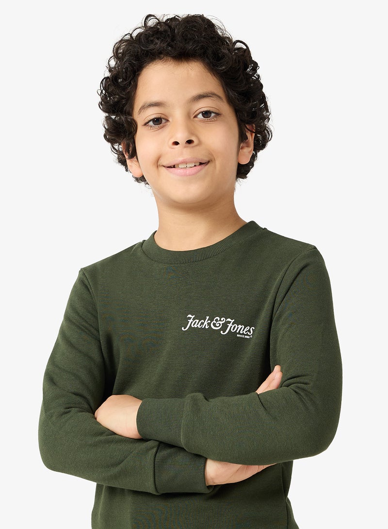 Jack & Jones Junior Kids Jjyuki Crew Neck Sweatshirt - Image 3